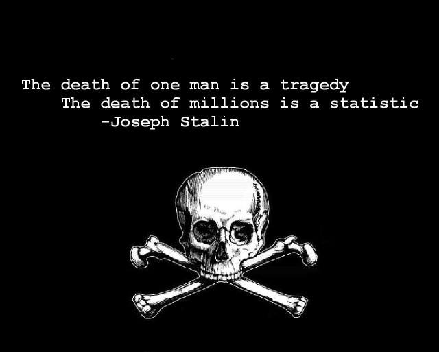 Skull crossbones quote joseph stalin free wallpaper for desktop - medium preview image