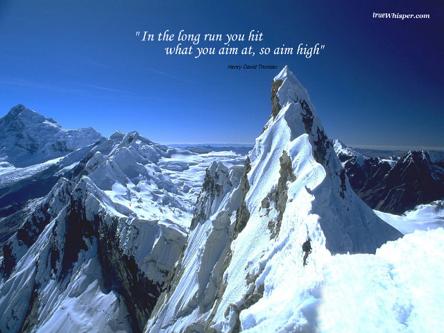Mountain quote on it says free wallpaper for desktop - medium preview image