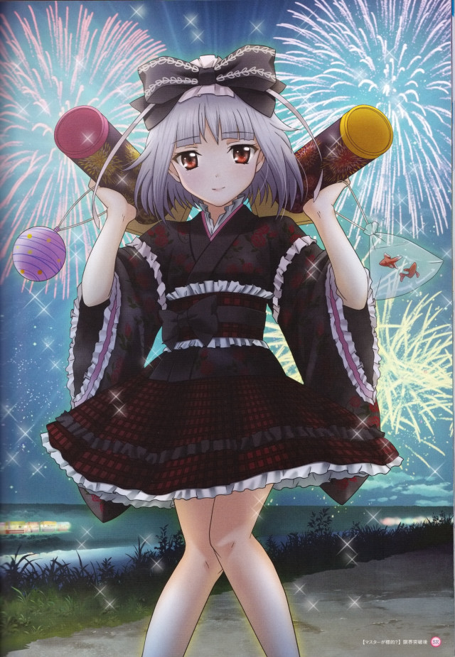Girl dress bottle fireworks stars free wallpaper for mobile - medium preview image