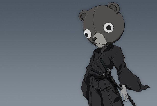 Bear robotic guardian japanese robe free wallpaper for desktop - medium preview image