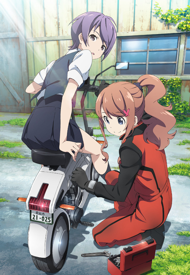 Girls motorcycle touching holding wheel free wallpaper for mobile - medium preview image