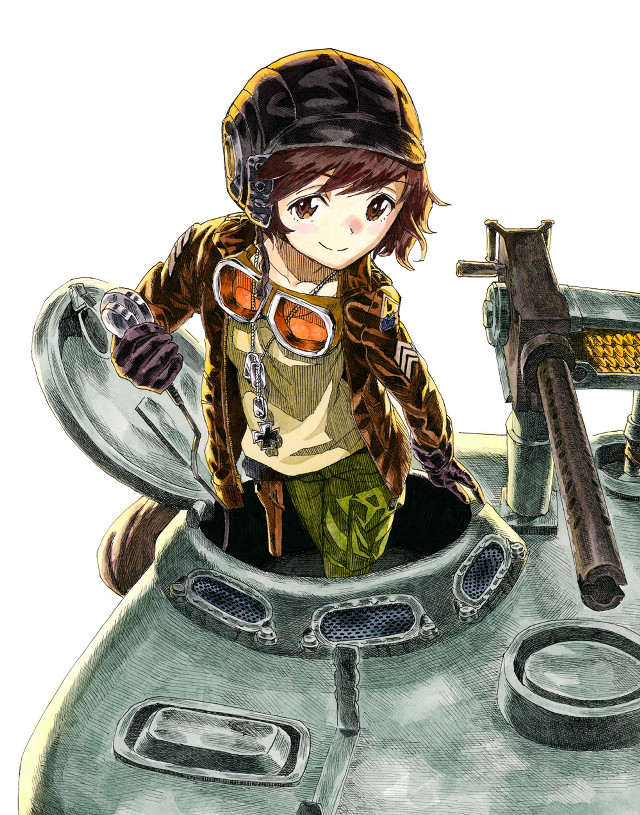 Girl helmet jacket machine gun free wallpaper for mobile - medium preview image