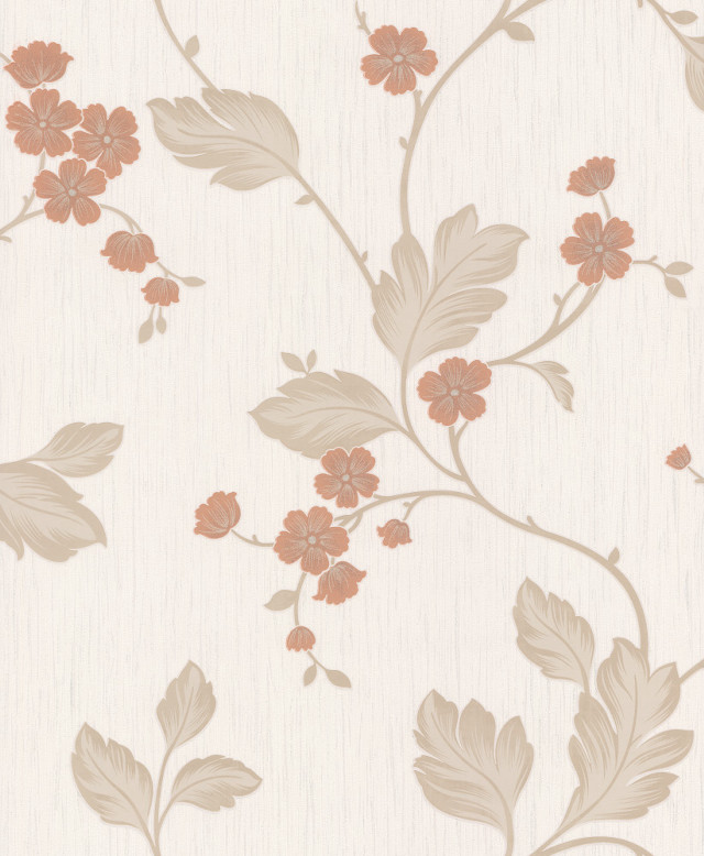 Flower pattern white background light #2 free wallpaper for mobile - medium preview image