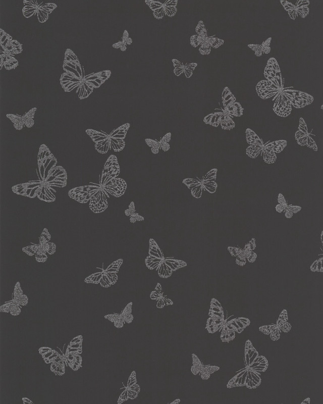 White butterflies row black background free wallpaper for mobile - medium preview image