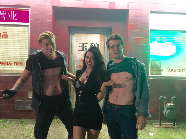 Group people building sign take free wallpaper for desktop - medium preview image