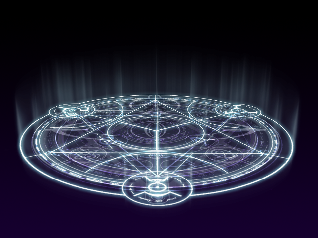 Holographic glow arcane clock cage free wallpaper for desktop - medium preview image