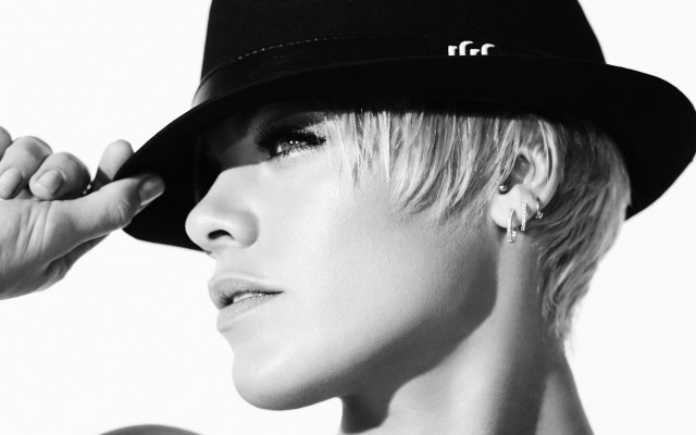 Woman hat hand ear scissors free wallpaper for desktop - medium preview image