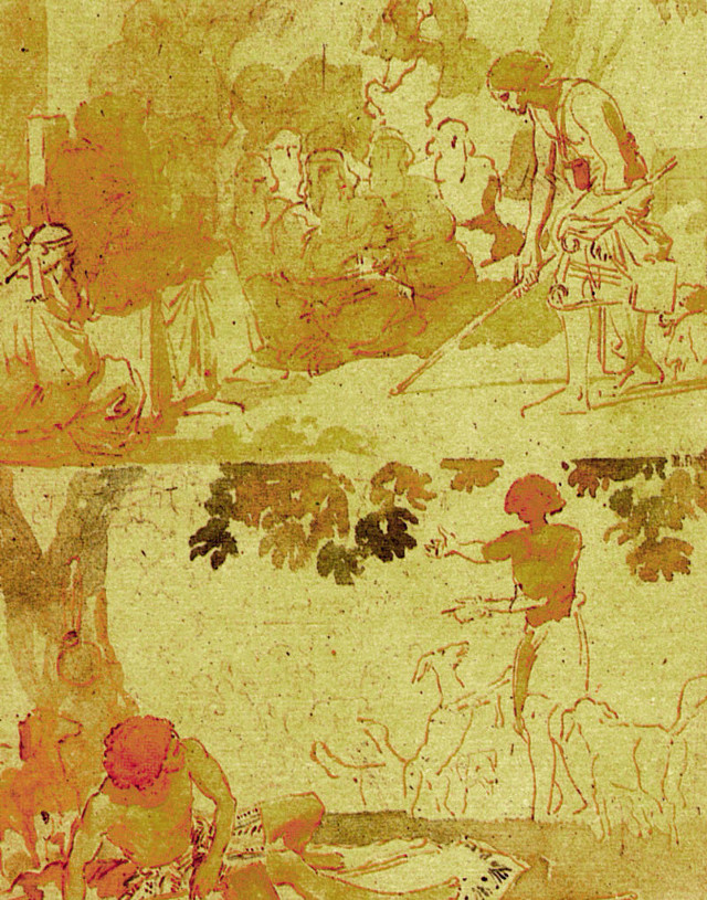 Man woman tree dog standing free wallpaper for mobile - medium preview image