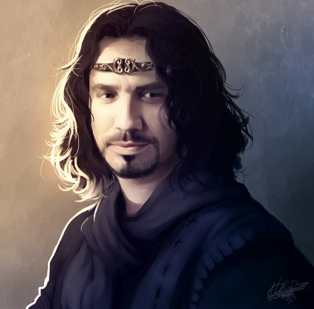 Man longhair crown blackjacket scarf free wallpaper for tablet - medium preview image