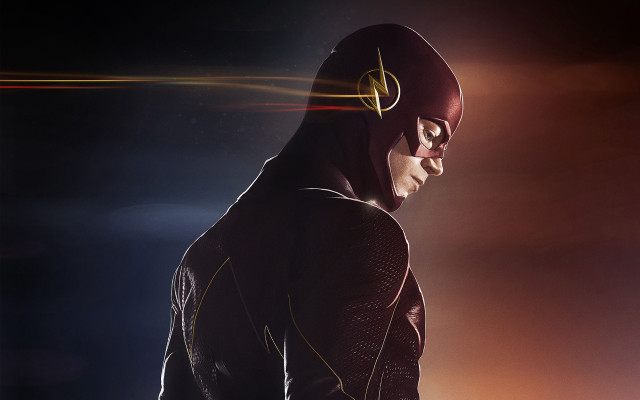 Flash suit man dark hood free wallpaper for desktop - medium preview image