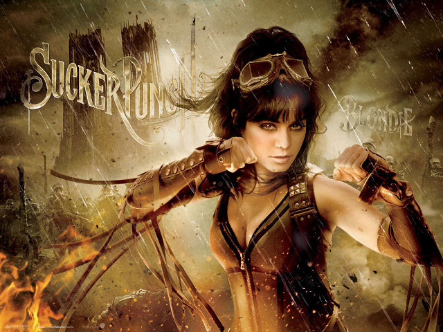 Woman costume gun fire smoke free wallpaper for desktop - medium preview image