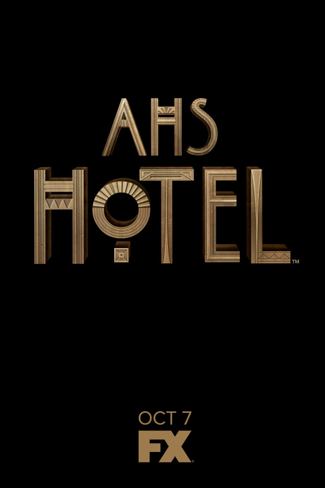 Black gold poster ahs hotel free wallpaper for mobile - medium preview image