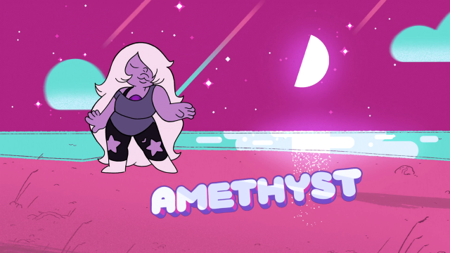 Cartoon character pink background amethyst free wallpaper for desktop - medium preview image