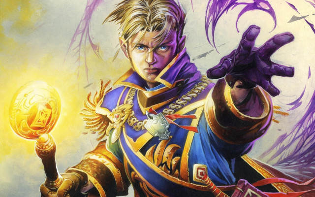 Purple man golden ball feather free wallpaper for desktop - medium preview image