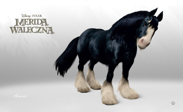 Black horse white mane 3D free wallpaper for desktop - medium preview image