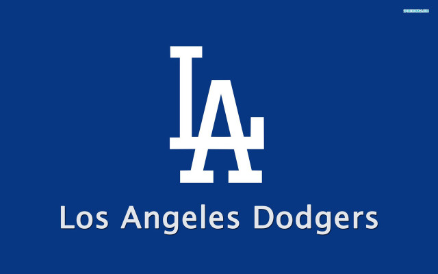 Blue background los angeles dodgers free wallpaper for desktop - medium preview image