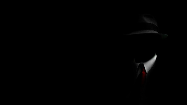 Man hat tie dark background free wallpaper for desktop - medium preview image