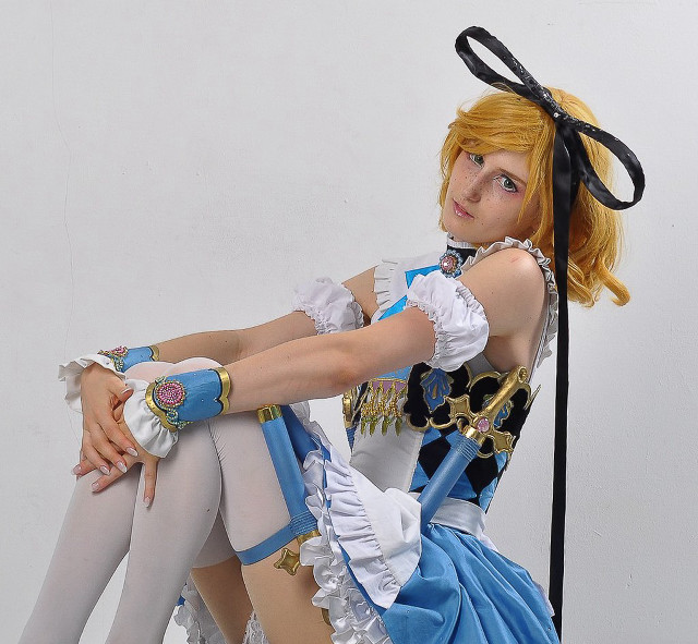 Woman costume chair legs crossed free wallpaper for tablet - medium preview image