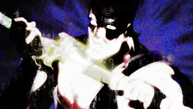 Man guitar blurry blue background free wallpaper for desktop - medium preview image