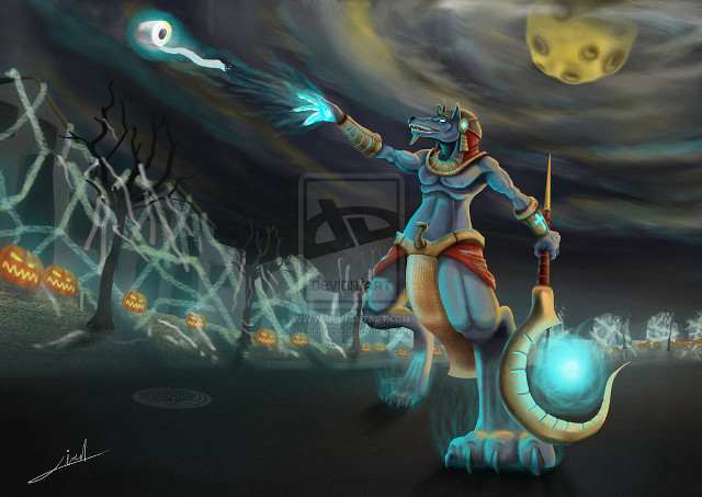 Cartoon character glowing orb snail free wallpaper for desktop - medium preview image