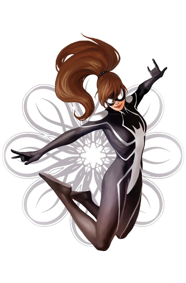 Woman black white outfit gun #5 free wallpaper for mobile - medium preview image