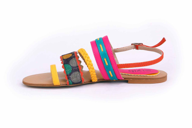 Colorful sandals flower strap pair free wallpaper for desktop - medium preview image