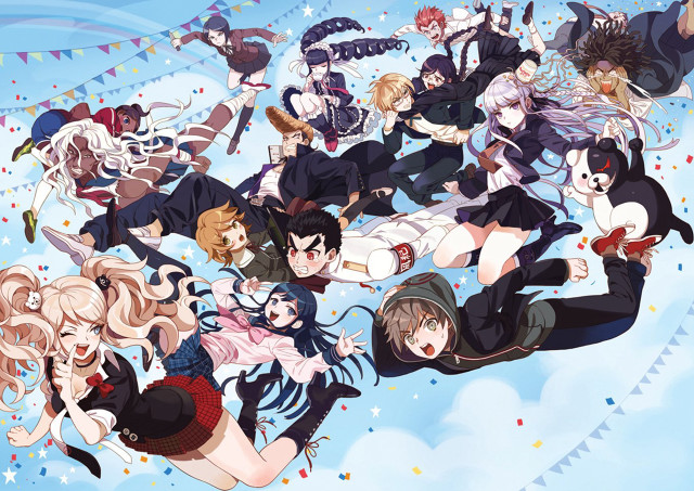 Anime characters flying cartoon stars free wallpaper for desktop - medium preview image