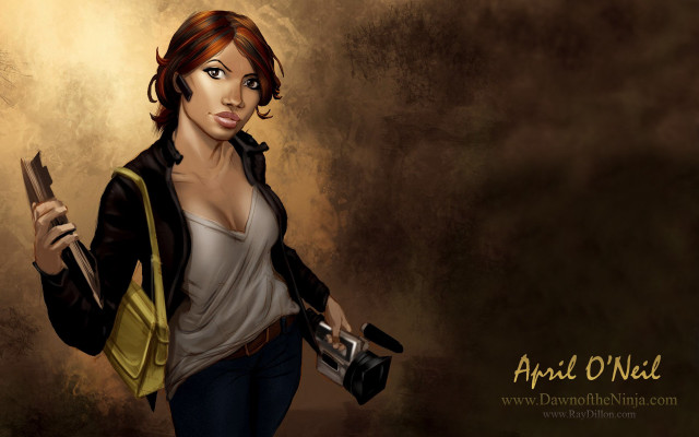 Woman camera knife brown background free wallpaper for desktop - medium preview image