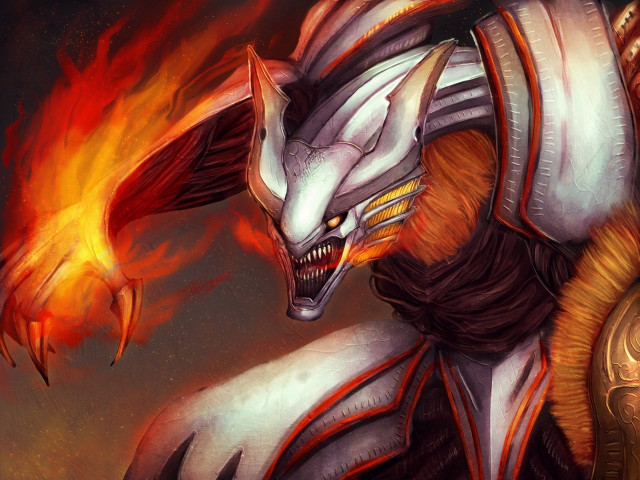 Demonic creature large head large #3 free wallpaper for desktop - medium preview image