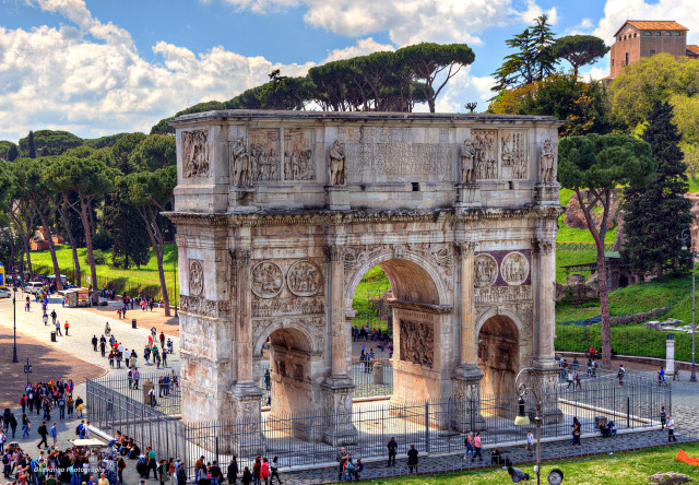 People stone arch park sky free wallpaper for desktop - medium preview image