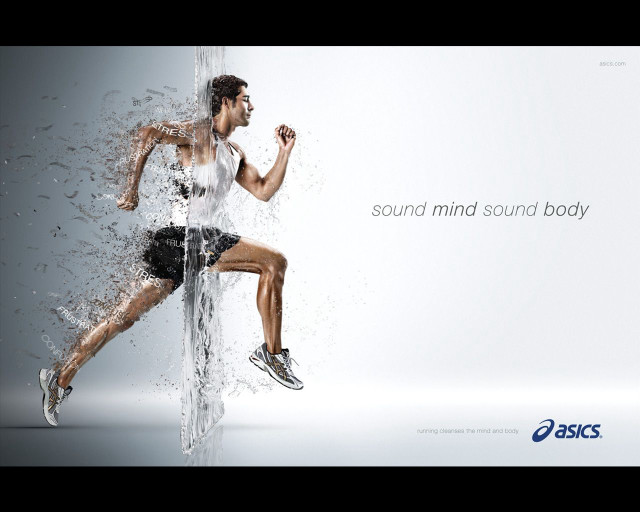 Man running water sound mind free wallpaper for desktop - medium preview image