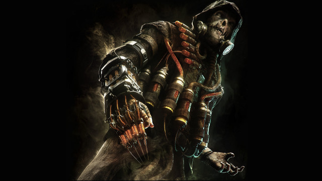 Man suit hood gloves gun free wallpaper for desktop - medium preview image