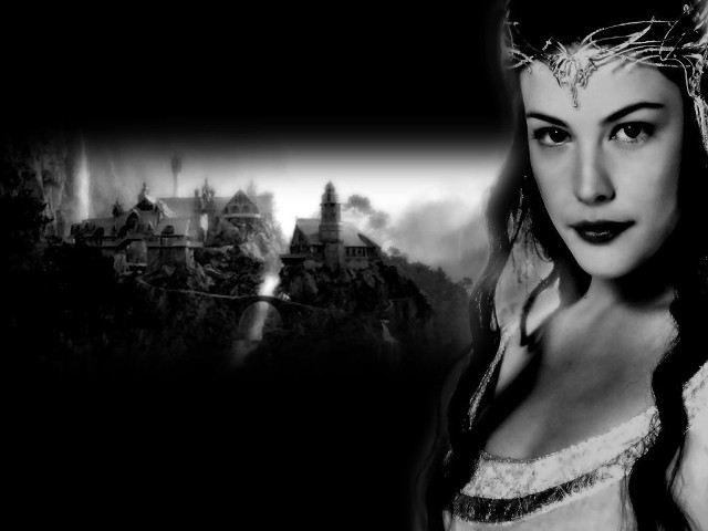 Woman white dress crown castle free wallpaper for desktop - medium preview image