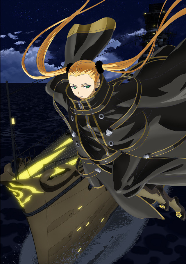 Woman black outfit flying boat free wallpaper for mobile - medium preview image