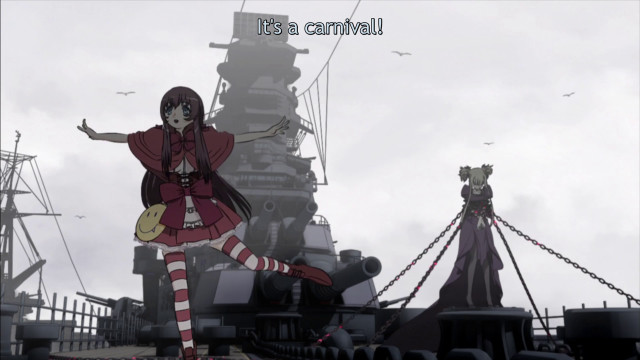 Woman ship outstretched bird anime free wallpaper for desktop - medium preview image