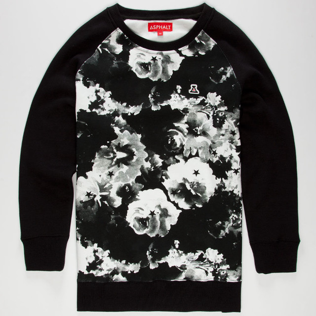 Black white sweater flowers pattern free wallpaper for tablet - medium preview image