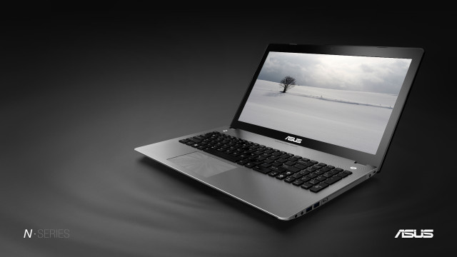 Laptop table blackbackground tree screen free wallpaper for desktop - medium preview image