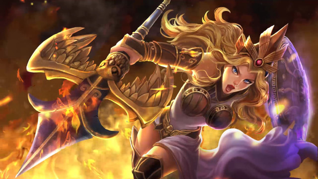 Woman sword holding weapon fierce #2 free wallpaper for desktop - medium preview image