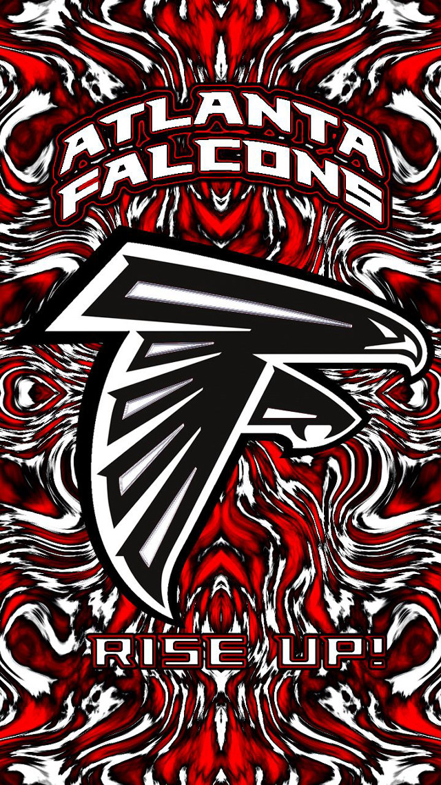 Atlanta football logo red background #3 free wallpaper for mobile - medium preview image