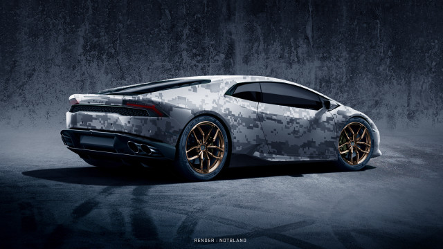 Camouflage car dark room concrete free wallpaper for desktop - medium preview image