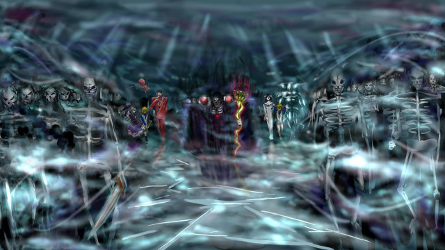 Group people room lights skulls free wallpaper for desktop - medium preview image