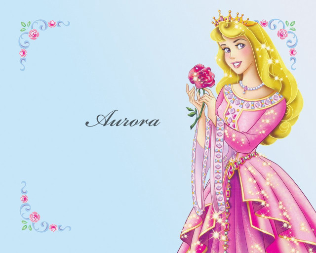 Princess holding rose name card free wallpaper for desktop - medium preview image