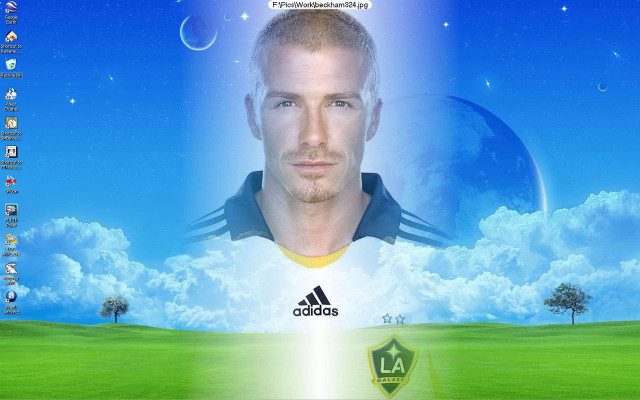 Soccer player computer screen uniform free wallpaper for desktop - medium preview image