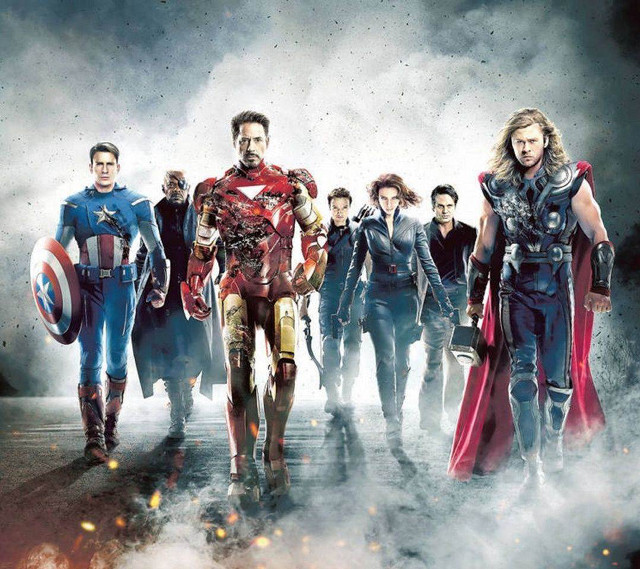 Avengers foggy area smoke walking free wallpaper for tablet - medium preview image