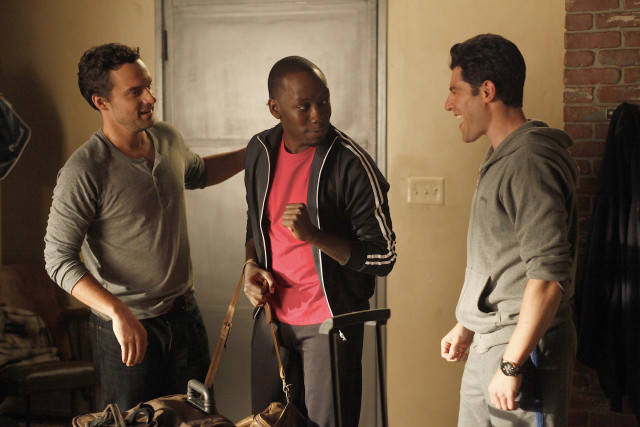 Three men room dog leash free wallpaper for desktop - medium preview image