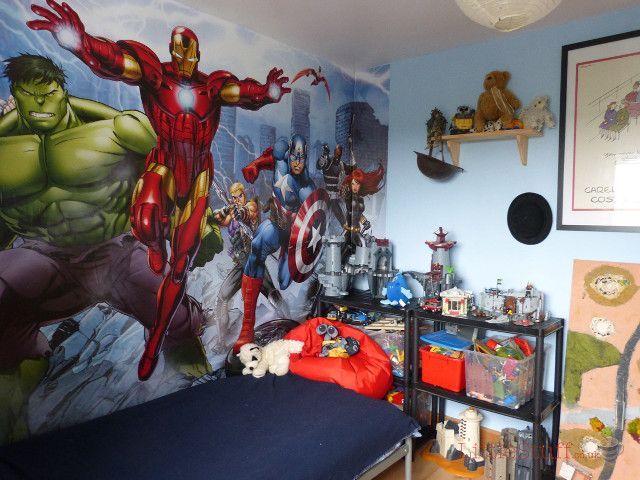 Bedroom avengers wall mural marvel free wallpaper for desktop - medium preview image