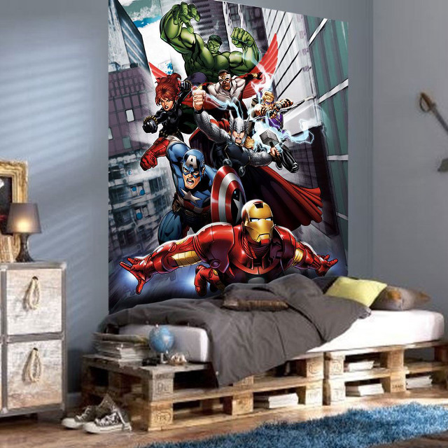 Bedroom avengers wallmural artgerm marvel free wallpaper for tablet - medium preview image