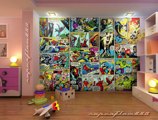Comic book toys room toy free wallpaper for desktop - medium preview image