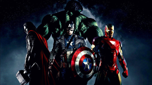 Superheroes night hulk captain america free wallpaper for desktop - medium preview image
