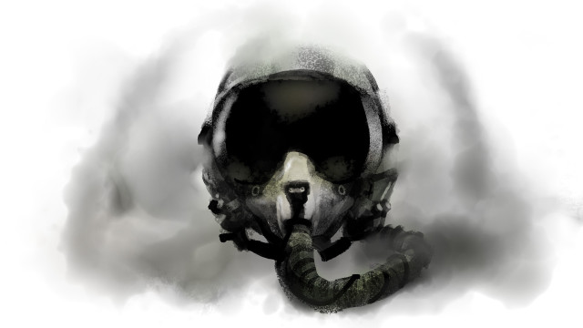 Fighter jet pilot helmet goggles free wallpaper for desktop - medium preview image